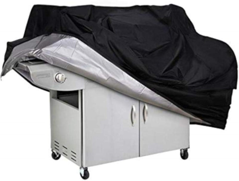 SKEIDO Waterproof Grill Cover Anti Dust Charcoal Electric Barbeque Garden Outdoor BBQ Protective Case 4 Sizes Black,145 x 61 x 117cm